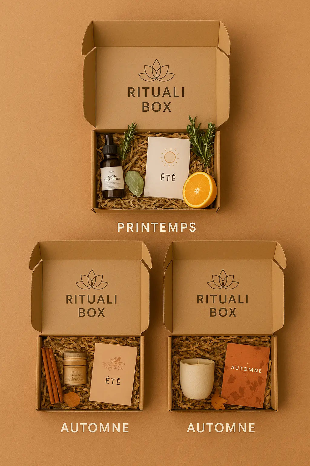 3 box - Hiver - Printemps - Eté - 1 box = 29.66 RITUALIBOX